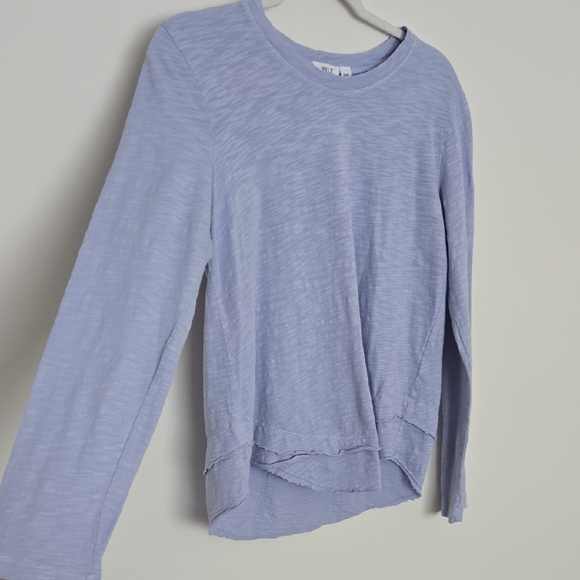 WILT Lavender Long Sleeve Top 100% Cotton Man In USA Minimalist Size Small - Picture 2 of 5